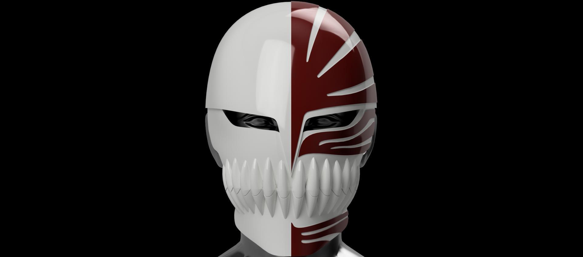 STL file Ichigo Hollow / Visored mask 🪖・3D printable design to download